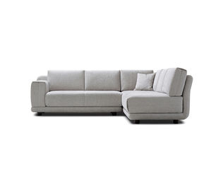 居間の現代灰色の生地のソファー/L字型ソファの快適な感じ