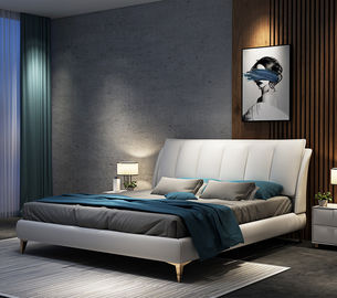 高級ホテルの寝室の家具のプラットホーム貯蔵を用いる木製フレームのベッド