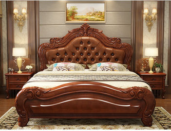 現代装飾されたプラットフォーム ベッド、現代的な木の家の家具のベッド