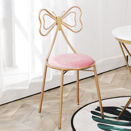 蝶定形金属フレームの革座席が付いている贅沢な現代食堂の椅子