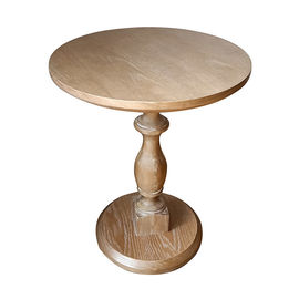 円形の定形現代木製のコーヒー テーブル、純木のダイニング テーブル