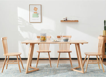 長方形の純木のテーブル、家/商業レストランのダイニング テーブル