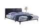贅沢で柔らかい本革のベッド1800x2000mmの現代木製フレームのベッド