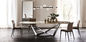 北欧様式の顧客用家具の大理石のダイニング テーブルの現代長方形