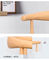 方法現代食堂の椅子、木足を搭載する椅子を食事する着色された革