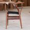現代純木の椅子、木フレームが付いている余暇のレストランの椅子