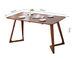 長方形の純木のテーブル、家/商業レストランのダイニング テーブル