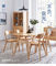 自然な食堂のための色の純木のテーブルの家の家具によってカスタマイズされるサイズ