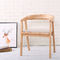 革Seaterおよびアームレストが付いている家具を食事する現代純木の椅子