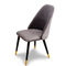 金属の足を搭載する贅沢で高い背皮の食堂の椅子はカスタム設計します