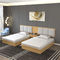 固体木のホテルの寝室の家具セット、客室の現代寝室続き