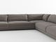 L字型灰色の顧客用家具の居間の生地のソファーのイタリア人様式
