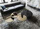 居間/食堂のための簡単な現代円形の大理石の上のコーヒー テーブル