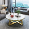 顧客用北欧の大理石の現代簡単な居間の円形のサイズの茶テーブル