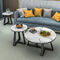 顧客用北欧の大理石の現代簡単な居間の円形のサイズの茶テーブル