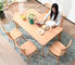 現代食堂の純木のテーブルの長方形の定形シンプルな設計
