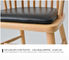 カスタマイズされる食堂/居間のための革および純木の椅子